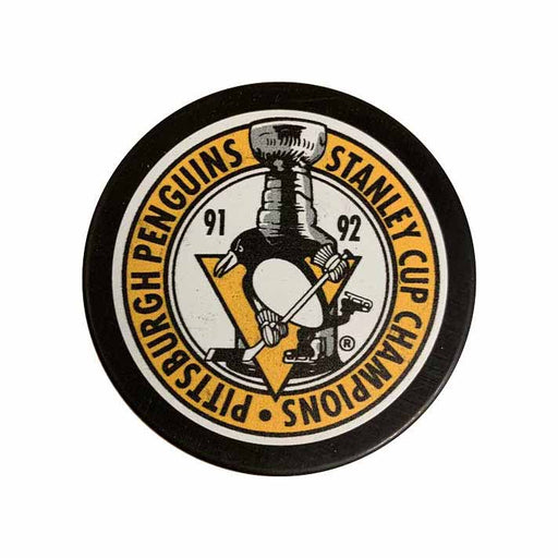Pre-Sale: Bryan Trottier Signed Pittsburgh Penguins 91-92 Stanley Cup Champions Puck
