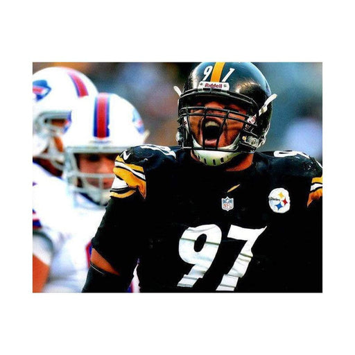 Pre-Sale: Cameron Heyward Signed Screaming Vs. Buffalo 8x10 Photo