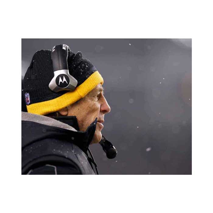 Pre-Sale: Dick Lebeau Signed Pittsburgh Steelers with Tossle Cap Photo (Includes HOF 10)