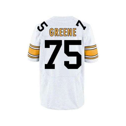 Joe Greene Autographed HOF 87 and Framed White Steelers Jersey