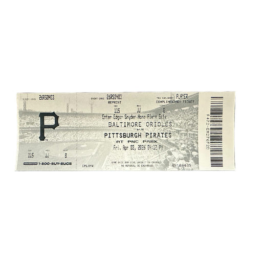 Pre-Sale: Konnor Griffin Signed Official Box Office Reprint MLB Debut Ticket