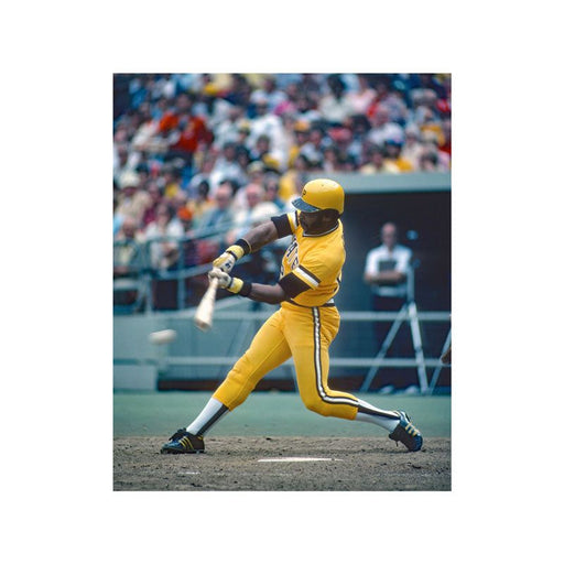 Pre-Sale: Mike Easler Signed Hitting in All Gold Photo