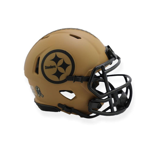Pre-Sale: Troy Fautanu Signed Pittsburgh Steelers 2023 Salute to Service Mini Helmet
