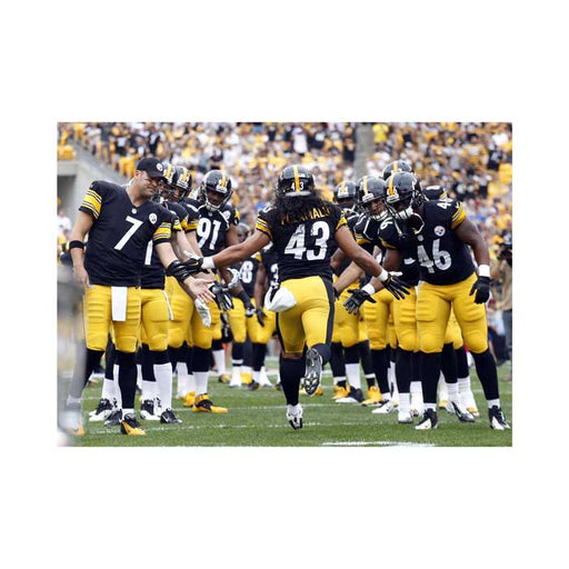 Pre-Sale: Troy Polamalu Signed Entrance with Team Color Photo