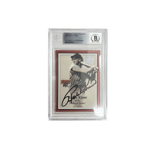 Ralph Kiner Signed 2000 Great of the Game #56 Player Card Slabbed by Beckett