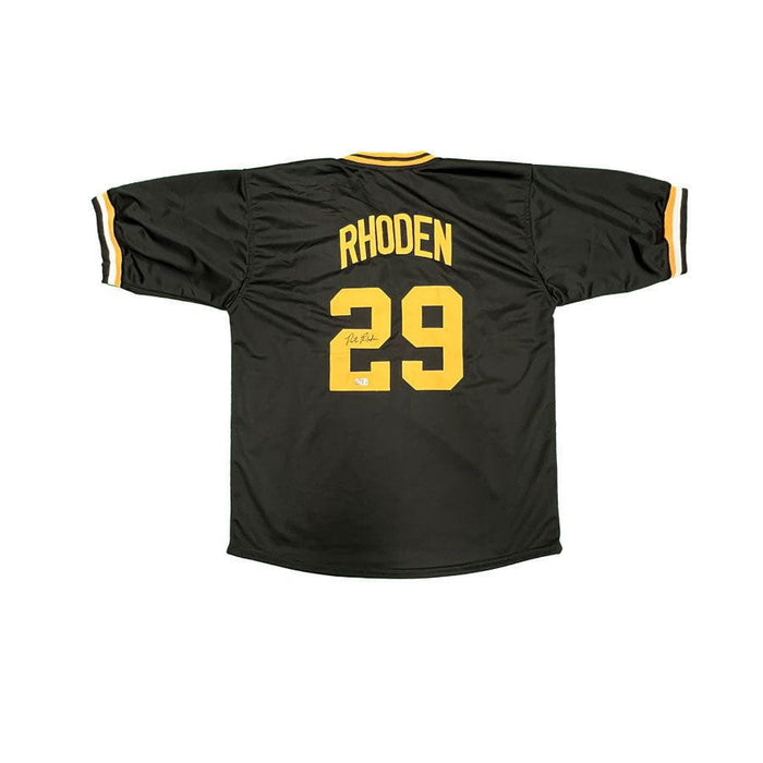 Rick Rhoden Signed Custom Black Baseball Jersey