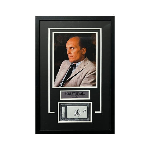 Robert Duval Signed Cut Signature with 8x10 The Godfather Photo