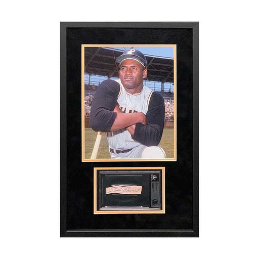 Roberto Clemente Signed "Cut" Signature - Professionally Framed