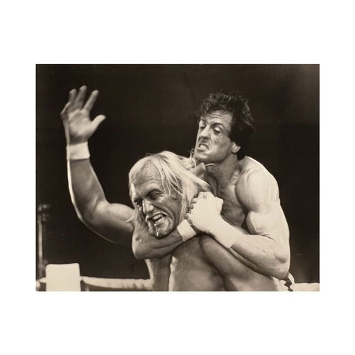 Rocky Balboa Choking Hulk Hogan (Thunder Lips) Unsigned 16x20 Photo