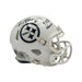 Rocky Bleier Signed Pittsburgh Steelers 2024 Salute to Service Mini Helmet with "4X SB Champs"