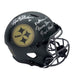 Rocky Bleier Signed Pittsburgh Steelers Full Size 2025 Salute to Service Speed Replica Helmet with Multi Inscriptions