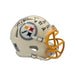 Rocky Bleier Signed Pittsburgh Steelers Retro Mini Helmet with "SB IX X XIII XIV"
