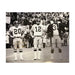 Rocky Bleier Signed Posing with Terry Bradshaw and Franco Harris 16x20 Photo with "SB IX Champs"