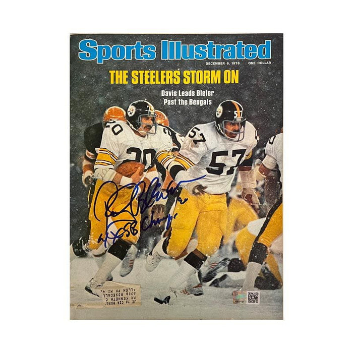 Rocky Bleier Signed Sports Illustrated Magazine Running in Snow Edition