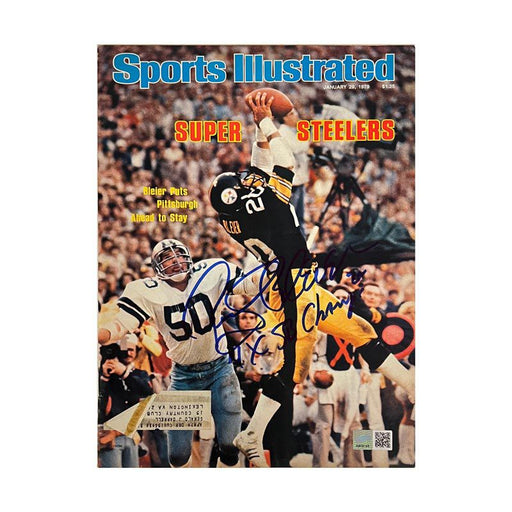 Rocky Bleier Signed Sports Illustrated Magazine SB Catch Vs. Cowboys