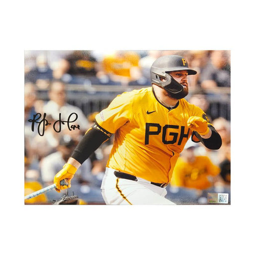 Rowdy Tellez Signed City Connect Bat Down 8x10 Photo