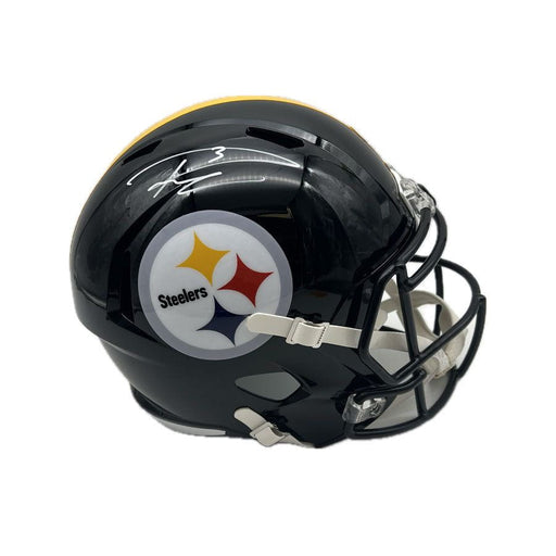 Russell Wilson Signed Pittsburgh Steelers Replica Black Full Size SPEED Helmet