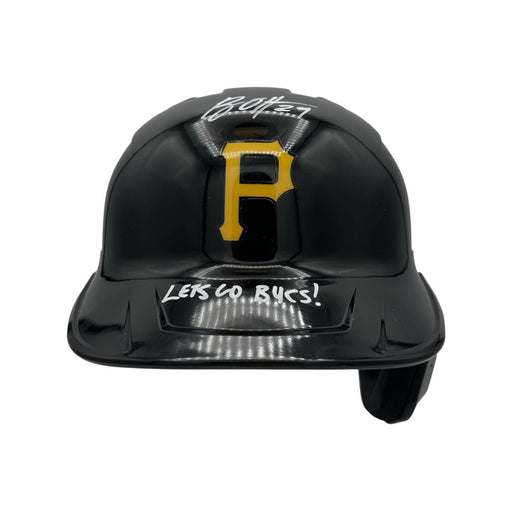 Ryan O'Hearn Signed Pittsburgh Pirates Full Size Replica Batting Helmet with "Let's Go Bucs"