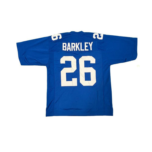 Saquon Barkley Unsigned Custom Blue Football Jersey
