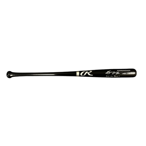 Spencer Horwitz Signed Black Rawlings Baseball Bat with "Let's Go Bucs!"
