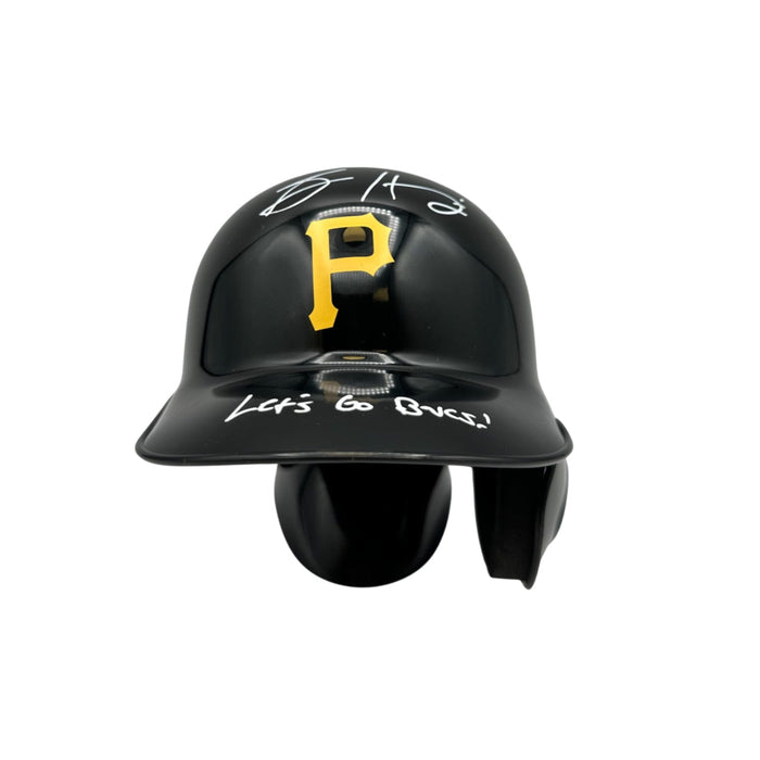 Spencer Horwitz Signed Pittsburgh Pirates Mini Helmet with "Let's Go Bucs"