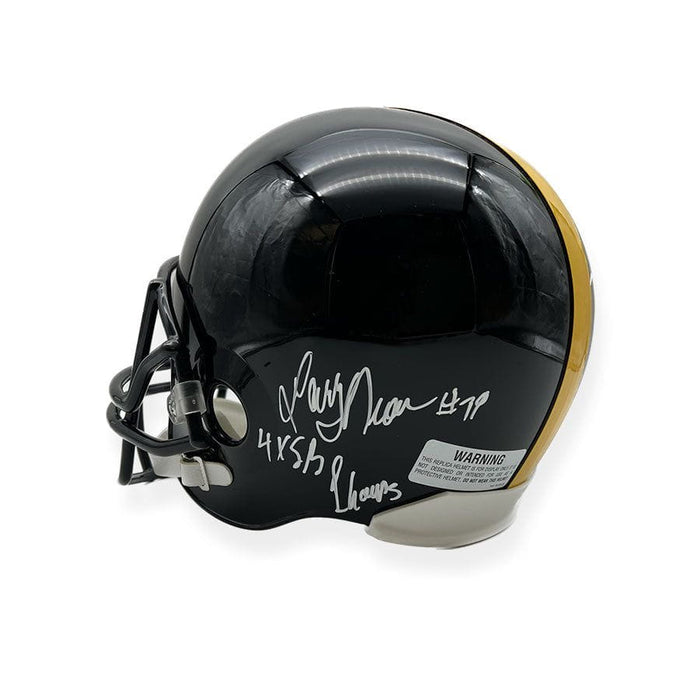 Steelers Defense 4X SB Champs Legends Multi-Signed Black Replica Full Size Speed Helmet