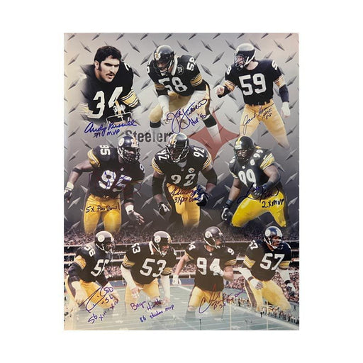 Steelers Defense Multi-Signed 16x20 Photo