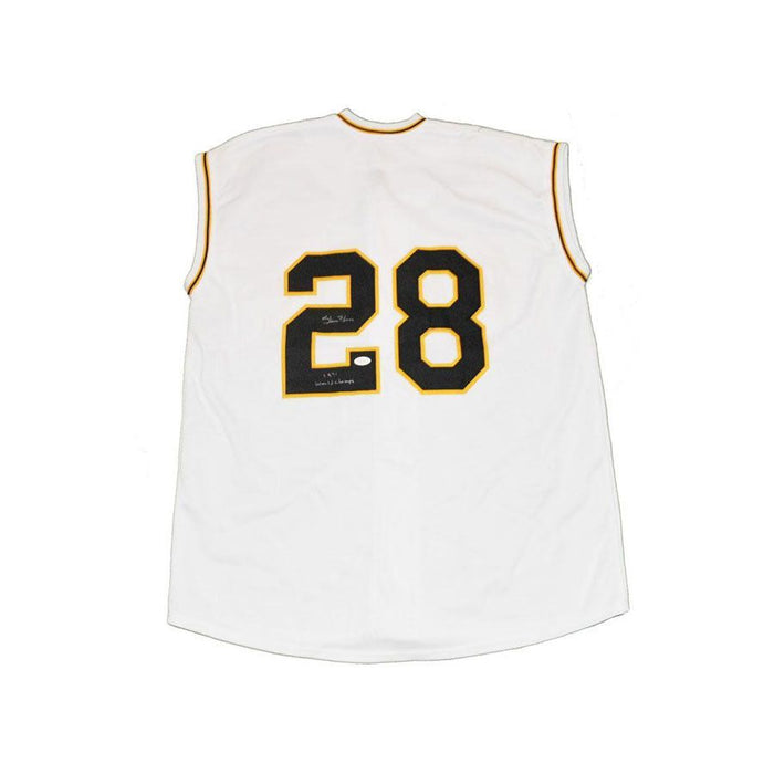 Steve Blass Signed Custom White Jersey Vest With "71 Ws Champs"