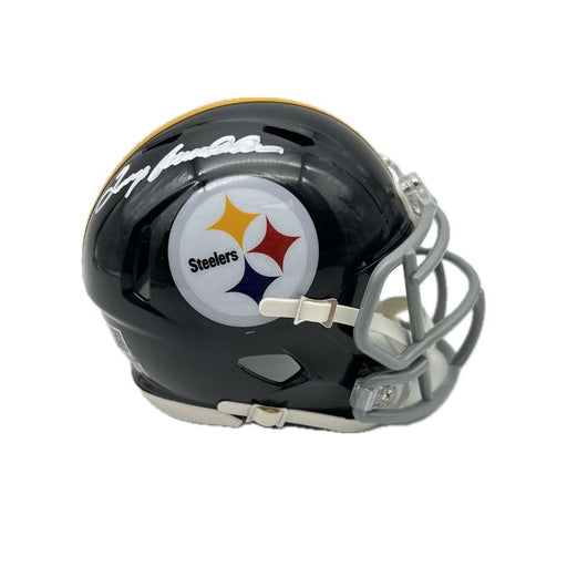 Terry Bradshaw Autographed Pittsburgh Steelers Black TB Speed Mini Helmet