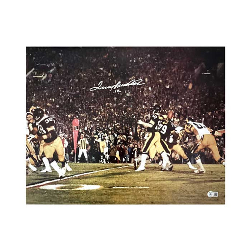 Terry Bradshaw & Franco Harris Pittsburgh Steelers Fanatics Authentic  Autographed 16 x 20 Hand-Off Photograph with Super Bowl Stat Inscriptions