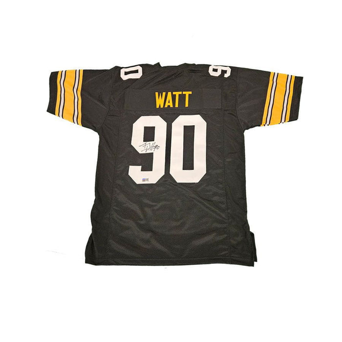 TJ Watt Signed Black Custom TB Football Jersey (Block #'s)