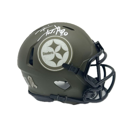 TJ Watt Signed Pittsburgh Steelers 2022 Salute to Service Mini Helmet