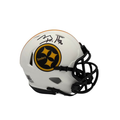 TJ Watt Signed Pittsburgh Steelers Lunar Eclipse Speed Mini Helmet