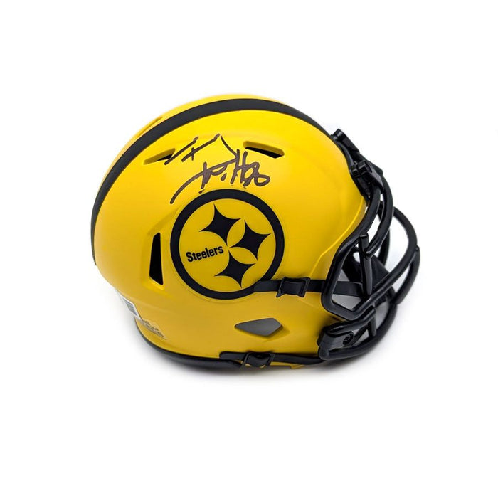TJ Watt Signed Pittsburgh Steelers RAVE Mini Helmet