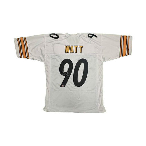 Tj Watt Signed White Custom Football Jersey