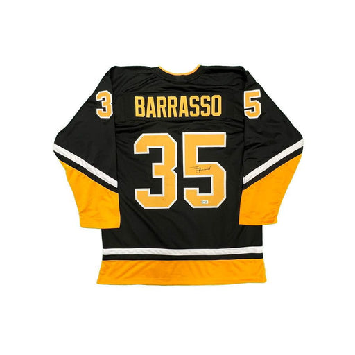 Tom Barrasso Autographed Custom Black Hockey Jersey