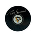 Tom Barrasso Signed Pittsburgh Penguins Logo Puck