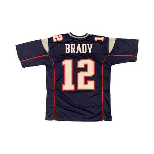 Tom Brady Unsigned Custom Blue Jersey