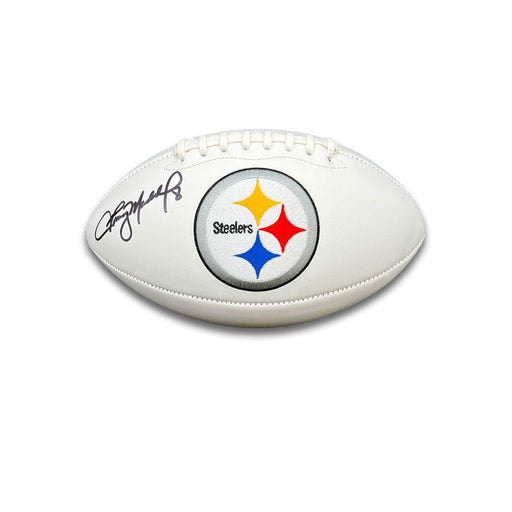 Tommy Maddox Signed Pittsburgh Steelers White Logo Football