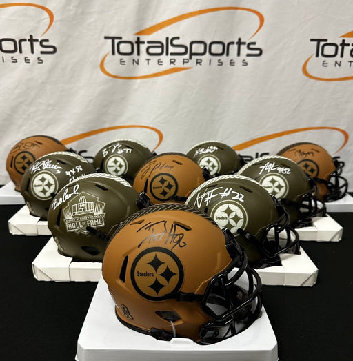 Total Sports Enterprises Autographed Salute to Service Mini Helmet Draft!