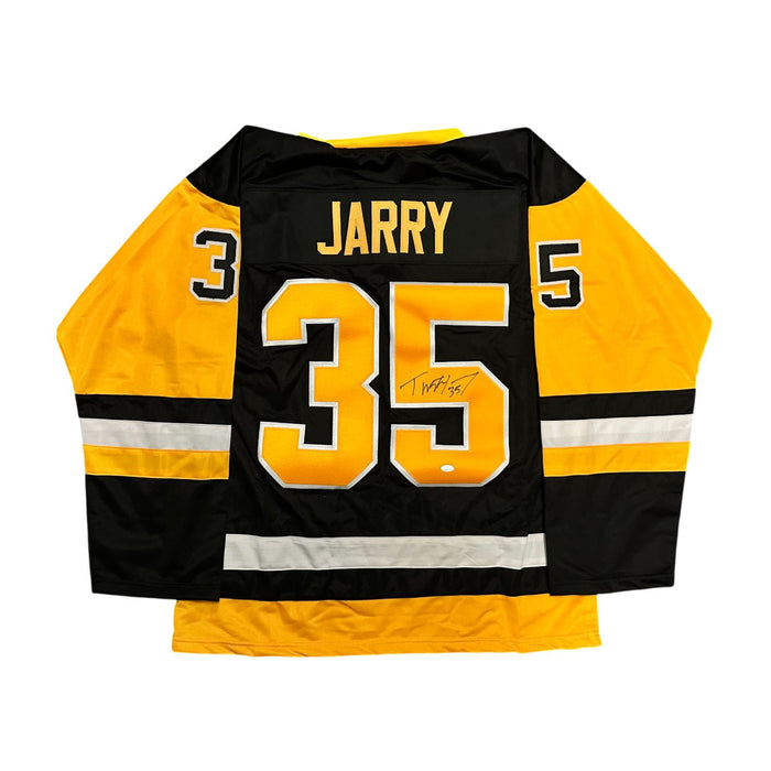 Tristan Jarry Signed Custom Black Hockey Jersey