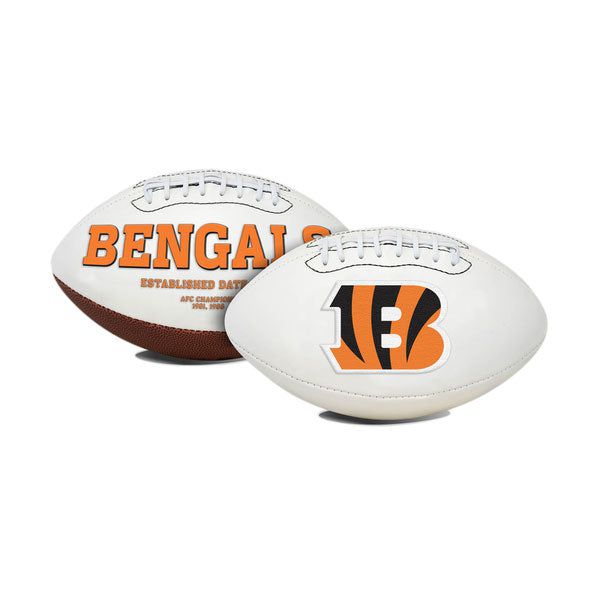 Unsigned Cincinnati Bengals White Logo Football