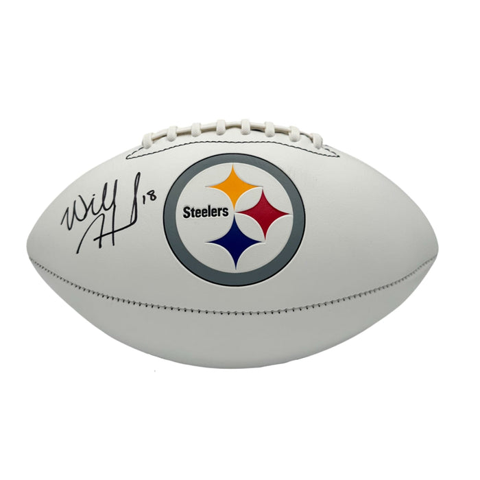 Will Howard Signed Pittsburgh Steelers White Logo Football