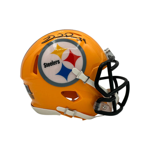 Willie Parker Signed Pittsburgh Steelers 75th Anniversary Speed Mini Helmet