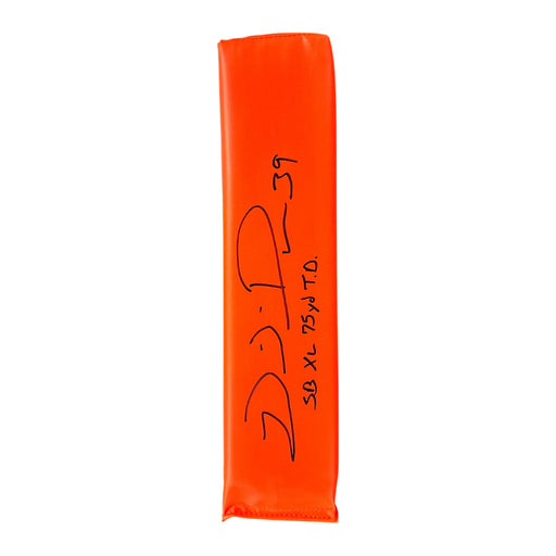 Willie Parker Signed Replica End Zone Pylon with SB XL 75 YD TD