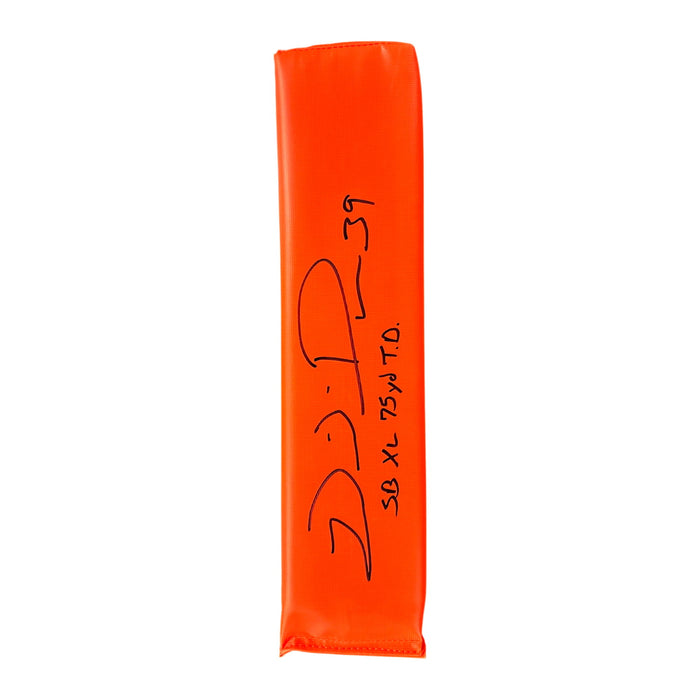 Willie Parker Signed Replica End Zone Pylon with SB XL 75 YD TD