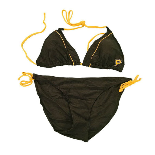 Women's Pittsburgh Pirates Solid Black Bikini Swimsuit XL