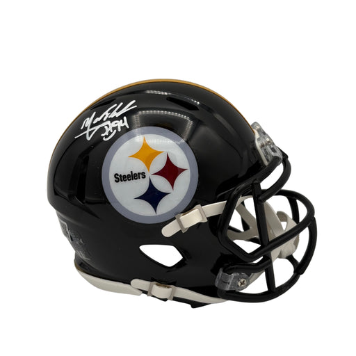 Yahya Black Signed Pittsburgh Steelers Black Speed Mini Helmet