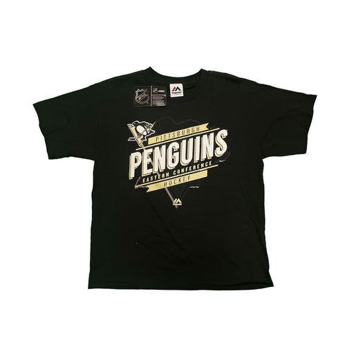 Youth Pittsburgh Penguins Hockey Majestic Graphic T-Shirt Small