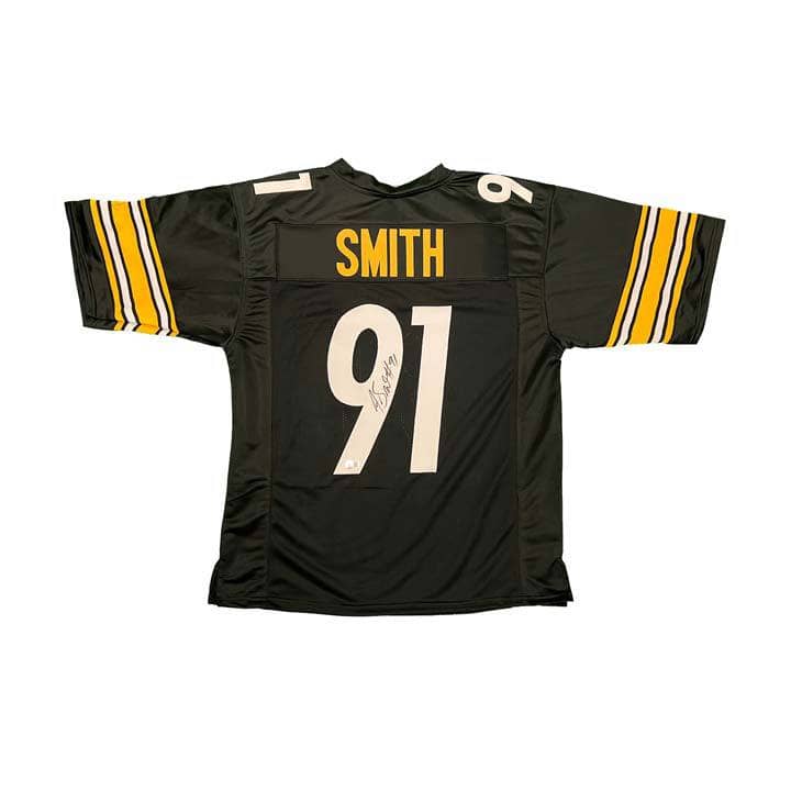 Joe Greene Signed Pittsburgh Steelers Framed Custom Black Jersey With –  Super Sports Center